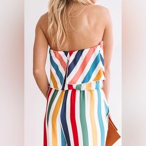 New VICI Carousel Striped Jumpsuit
